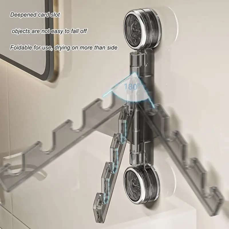 Clothes rack Suction cup Wall coat hanger Spacious coat hanger with laundry suction cup Balcony Mudroom