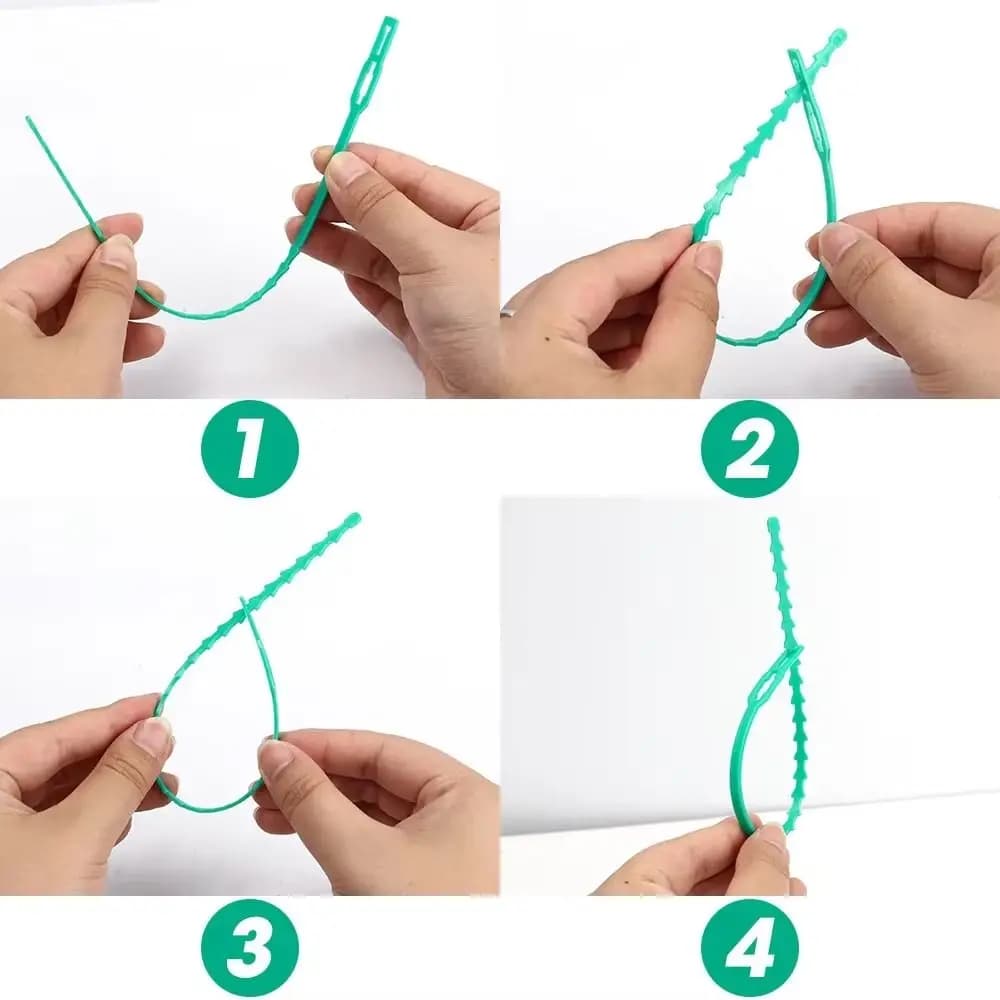100 pz 13/17/23 cm fascette per cavi per piante riutilizzabili regolabili clip per stelo per piante fascette per cavi autobloccanti da giardino in nylon