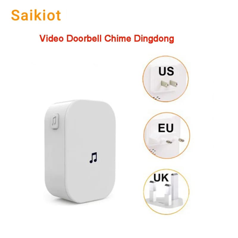 Saikiot Wireless Intelligent Chime Bell US EU UK Plug Digital Dingtong Bell Household Remote Visual citofono campanello