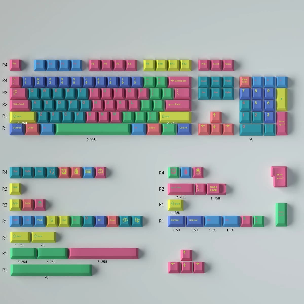 GMK Windbreaker Theme Keycap Set PBT Original Keyboard Cap Cherry Profile Custom Key Cap per accessori per tastiera meccanica