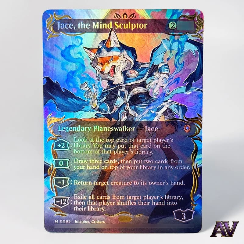 No.94 Jace, il Scultore di Menti, Carte Proxy Rare da Gioco e Collezionabili Vintage Commander Moderno [Inglese]