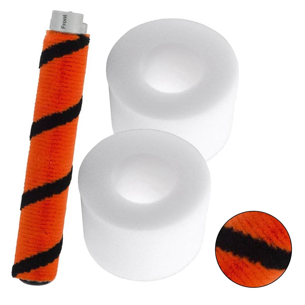 1pc Roller Brush + 2 pcs Foam Filter Kit for Shark IC160 ICZ160 ICZ300 Ion P50 spare accessories for vacuum cleaner