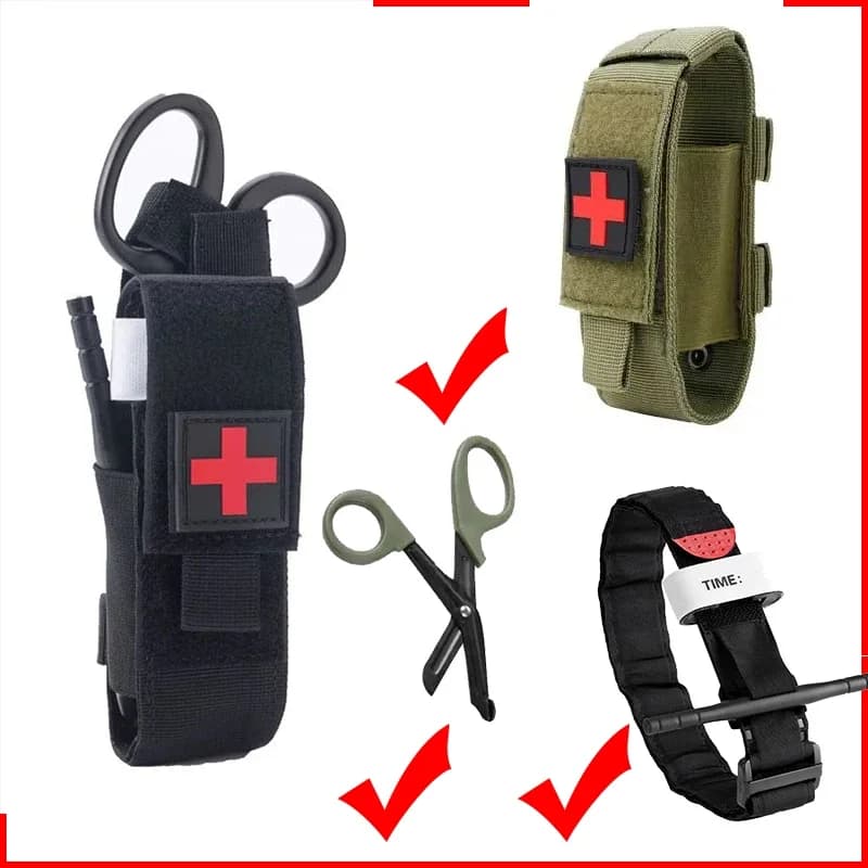 Outdoor camping exploration military haemostatic lace outdoor survival tactical combat emostatic laces Spinning medical emergency belt