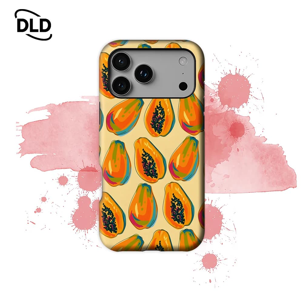Custodia Magnetica Papaya PopFor per iPhone 17 16 15 14 13 Pro Max Plus, Robusta a Strato Singolo o Doppio