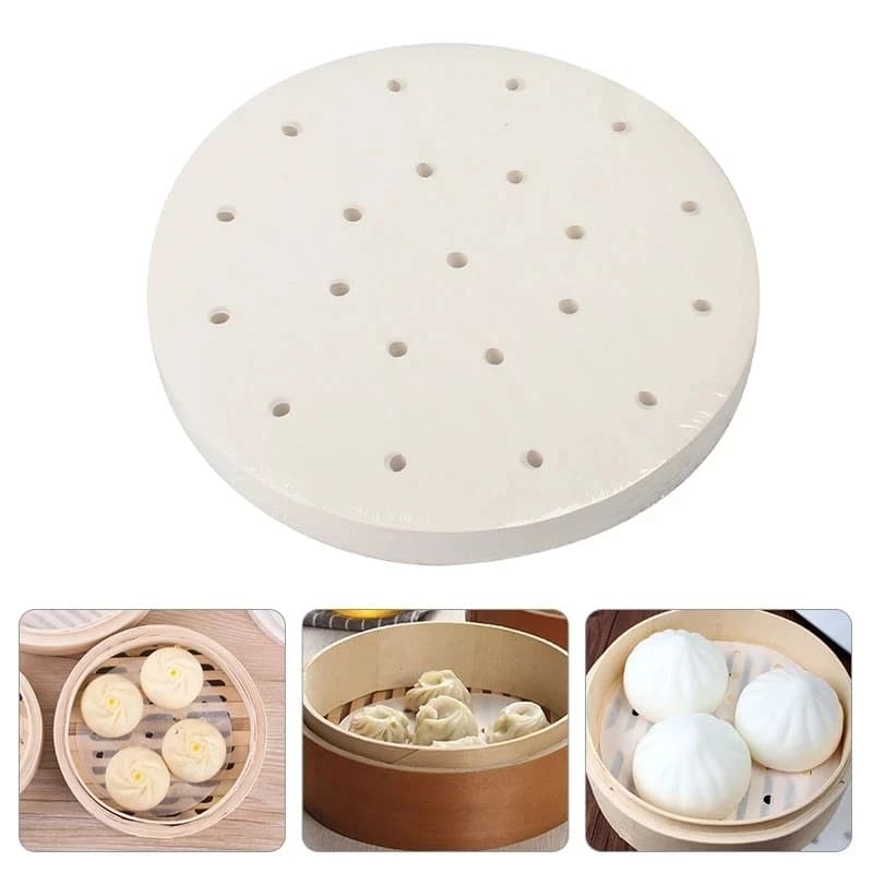 100 pieces air frying machine steam cover disposable paper steam basket for non-stick steam cooking paper oven tools for cooking parchment oil absorption