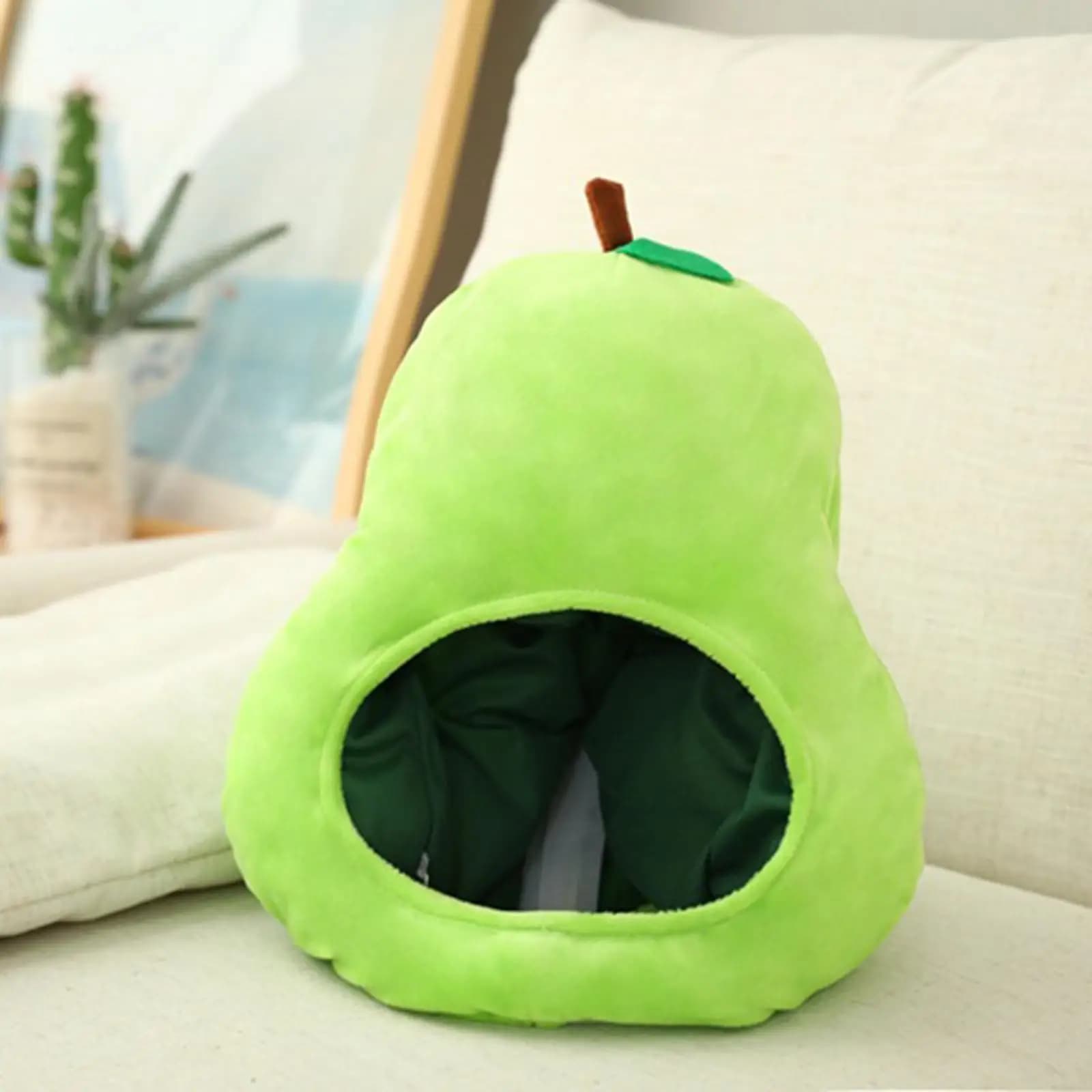 Copricapo di frutta Regalo a forma di pera I bambini vestono Cosplay up Cappello copricapo morbido