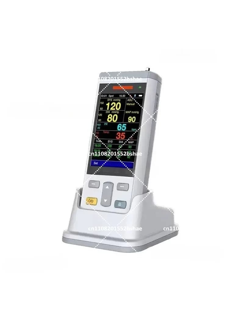Pulsossimetro Portatile per Frequenza Cardiaca, SpO2 e Saturazione di Ossigeno con Memoria