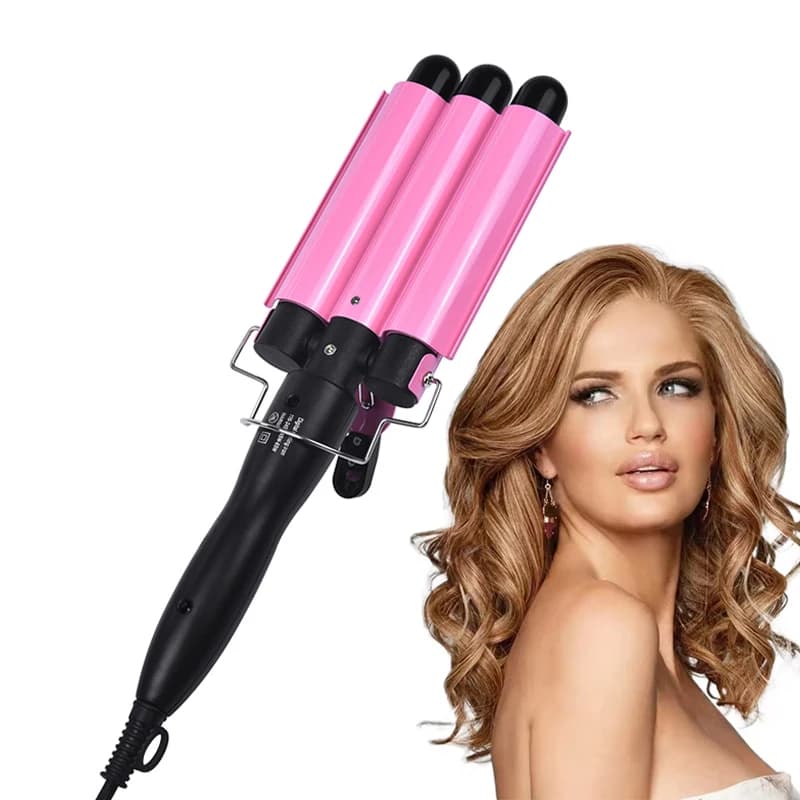 Piastra per Capelli Elettrica Multifunzione Portatile a 3 Secchielli per Salone, Strumento per lo Styling dei Capelli, Pettine Lisciante e Arricciacapelli - Bestseller