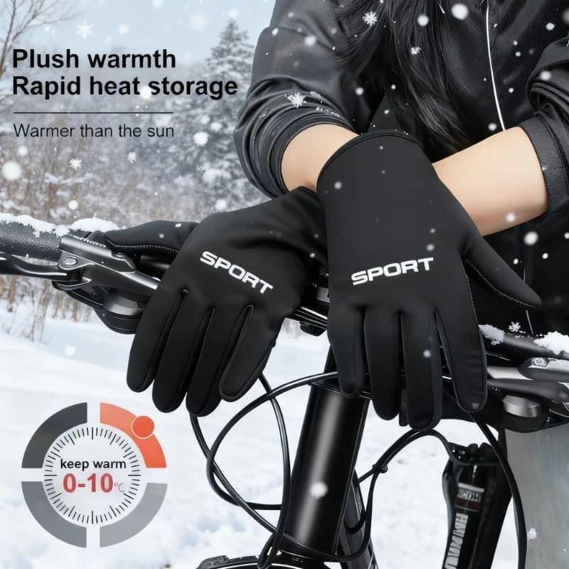 Windproof and waterproof outdoor touch screen Gloves Hot gloves for thumb and finger index for bicycle ride