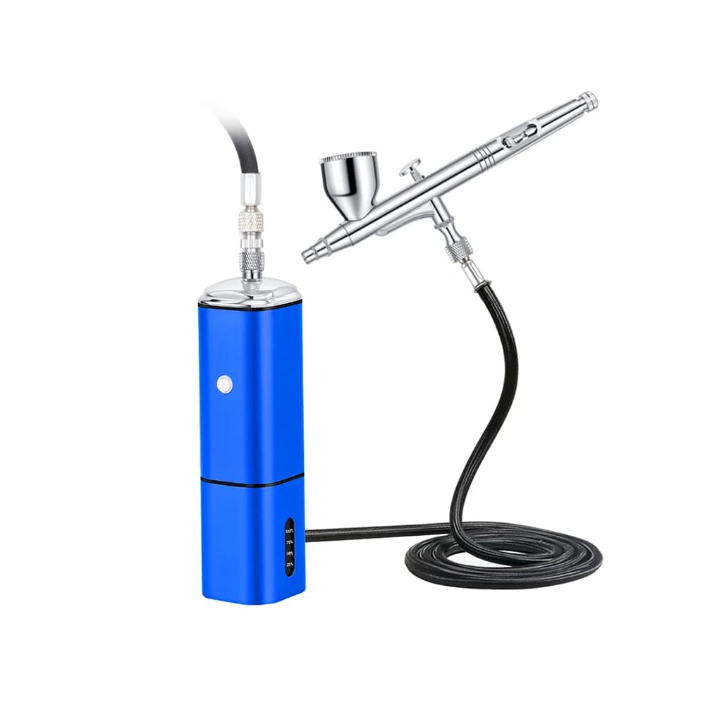 Easy to use Aerograph with High Pressure Portable Compressor Artistic Design Nail Paint Fondotinta Makeup Model Makeup Tools for Tattoo Barber Salon