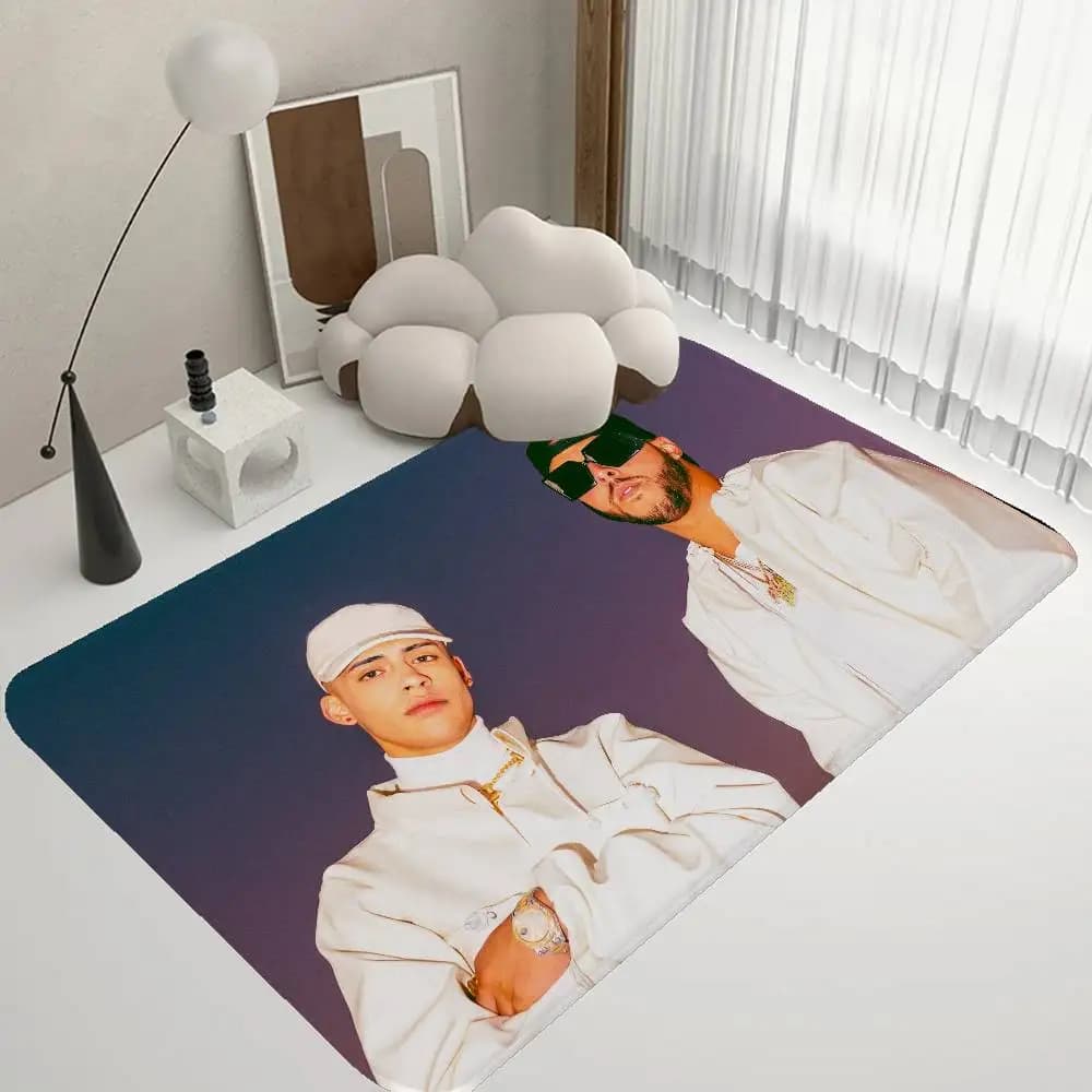 FloyyMenor & Cris Mj Tappetino per porta fai da te in stile nordico, per camera da letto, soggiorno, balcone, antiscivolo, alfombra