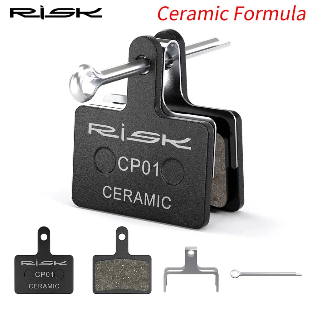 Nuovo RISCHIO Pastiglie Freno In Ceramica Della Bicicletta MTB Della Bici Pastiglia Freno A Disco Idraulico Per SHIMANO M315/355/375/395/416/515 Mountain Cycling Par