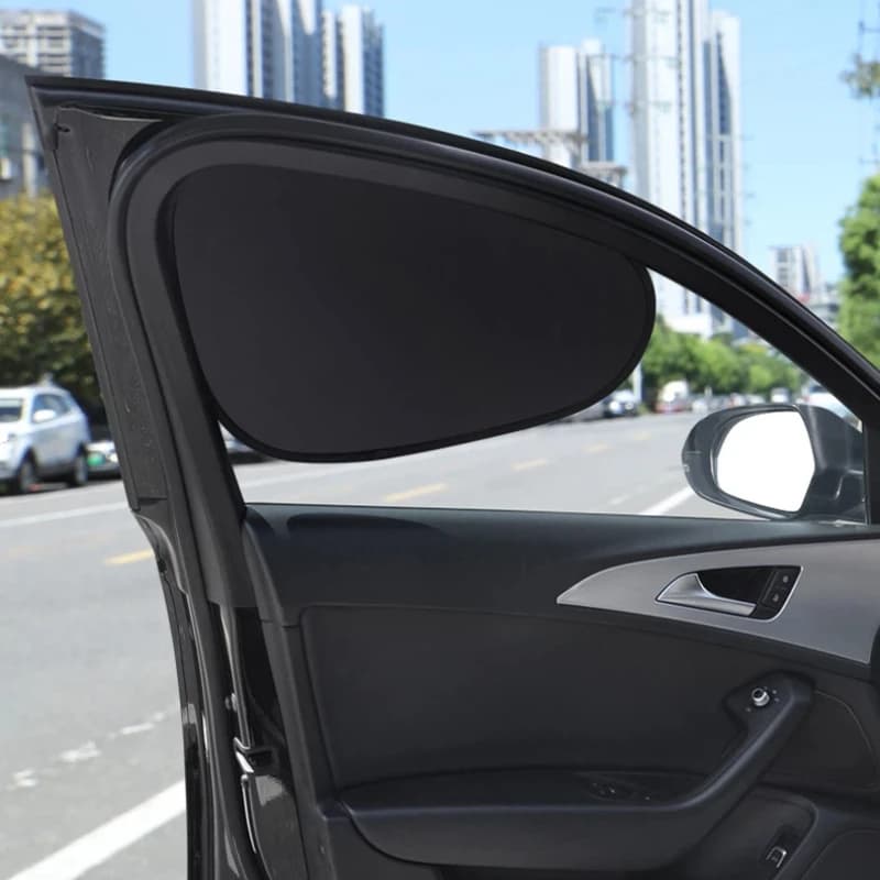 Static Adhesive Car Sunshade Summer Sun Protection & Heat Insulation Window Curtain for Privacy & UV Blocking