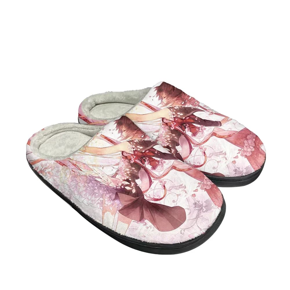 Hot Asagiri Aya Latest Custom Cotton Slippers Women's Sandals Casual Plush Warm Shoes Comfortable Thermal Slippers