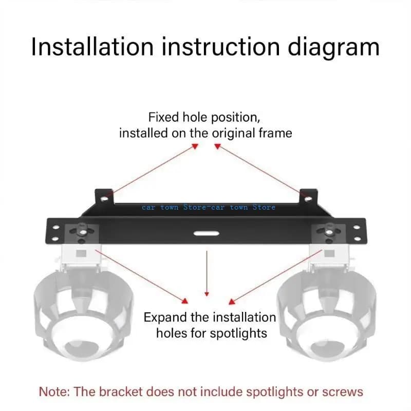 RXJE Stable Motorcycle Light Brackets Simple Installation Motorcycle Headlight Bracket Concealed Designs for NMAX155 PCX150
