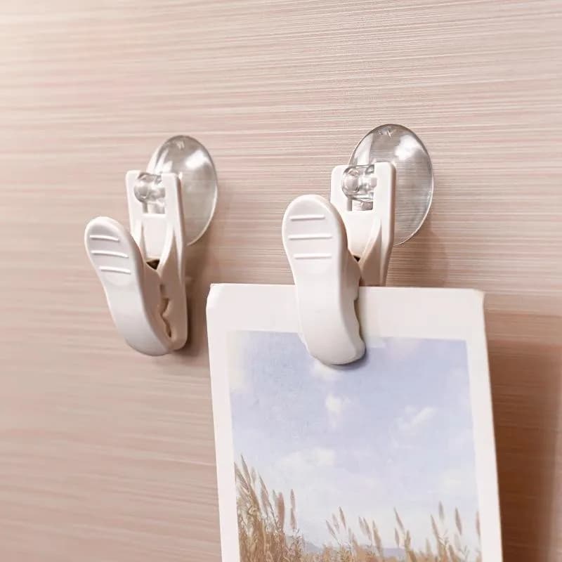 8 Pezzi Ganci a Ventosa Trasparenti, Clip a Ventosa da Parete per Finestre, Porte, Uffici, Multifunzionali per Casa, Centro Commerciale, Negozio, Clip per Superfici Lisce