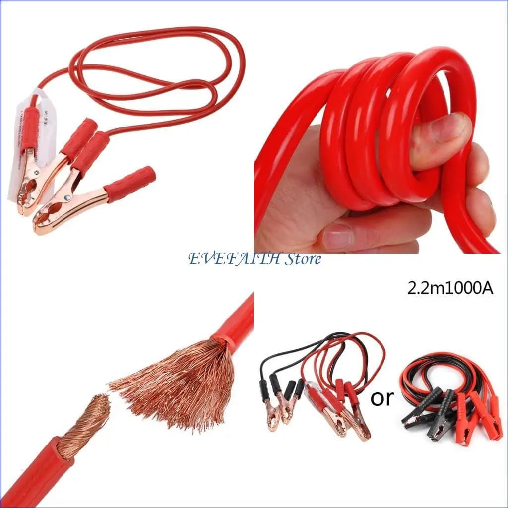 124B 1000 AMP Truck Car Battery Jumper Jump Clips Avvia il cavo del connettore