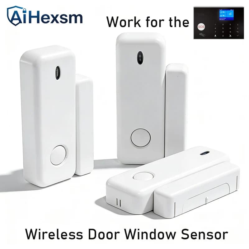 Sensore porta 433 MHz Wireless Smart Allarme Sistema di sicurezza Interruttore Segnale Finestra Porta Collegare a GSM WIFI G30 G12 PG103 Host allarme