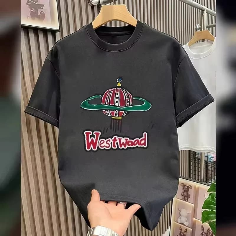 Classic Logo Fashion Casual Trend Brand T-Shirt Cotton Graphic Tee Men Women Summer Streetwear