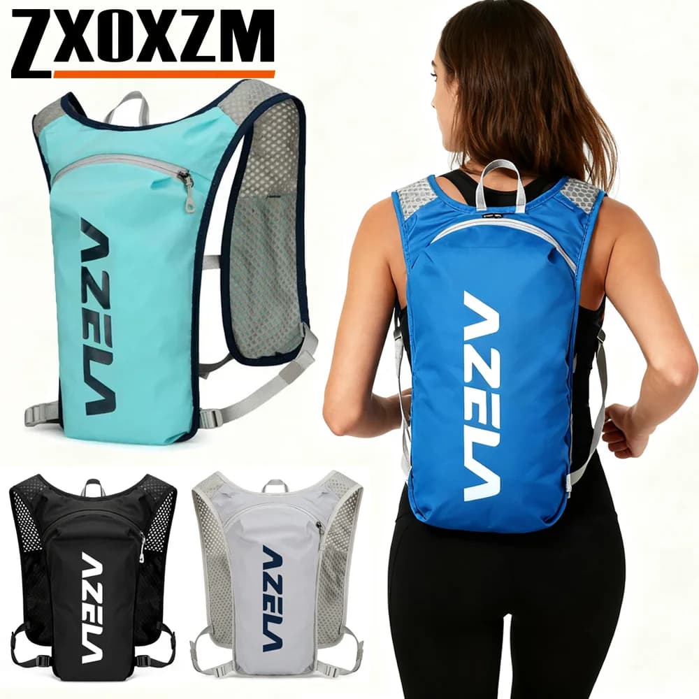 Light backpack with running vest for hydration, hiking, hiking, hiking, cycling, water bladder package