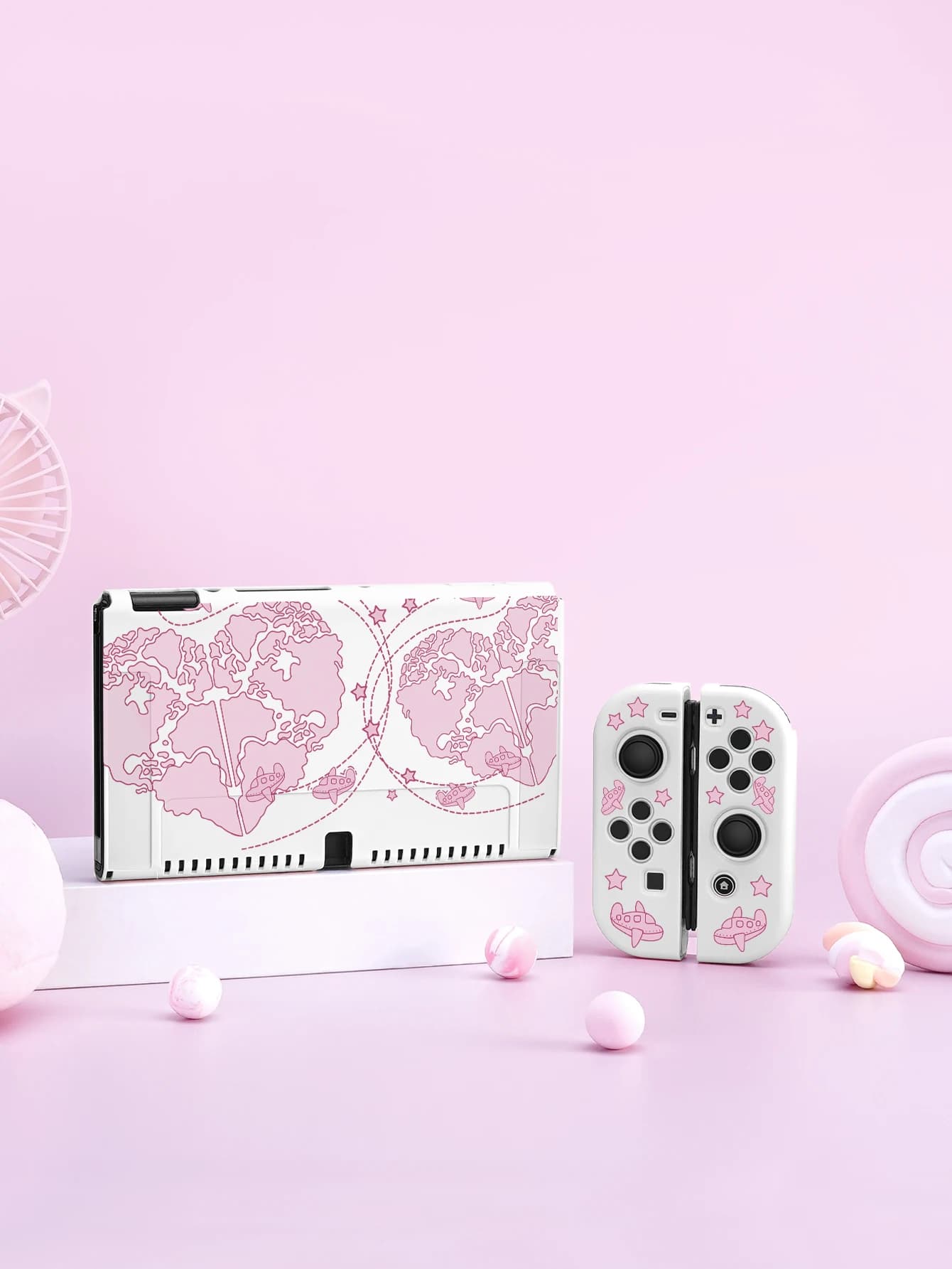Custodia Love map per Nintendo Switch OLED, accessori per giochi NS, guscio separabile portatile per NS Joycon, Cover Switch