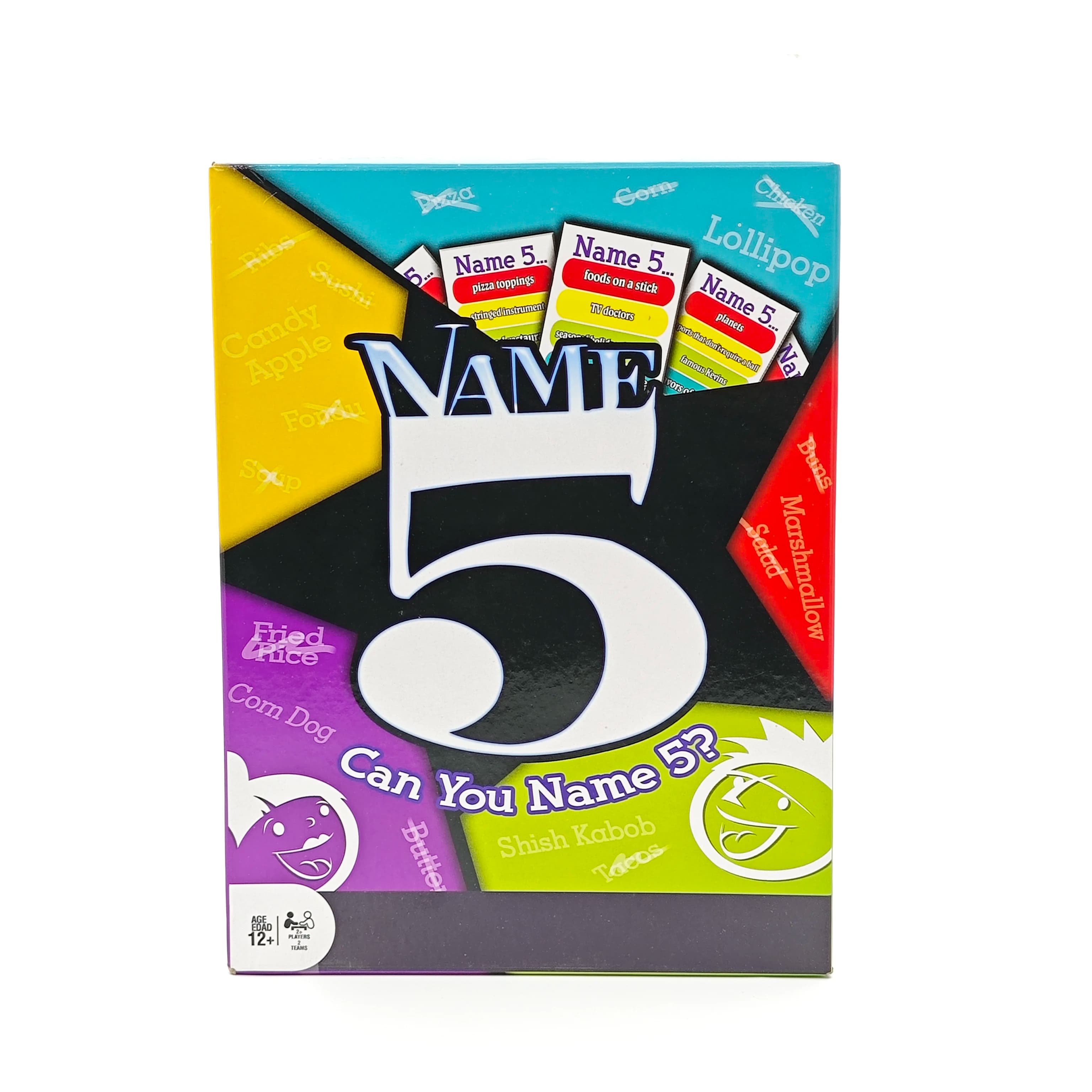 Gioco da Tavolo 'Nome 5': Puoi nominare 5? Gioco di Carte Quiz Mentale a Risposta Rapida per Adulti