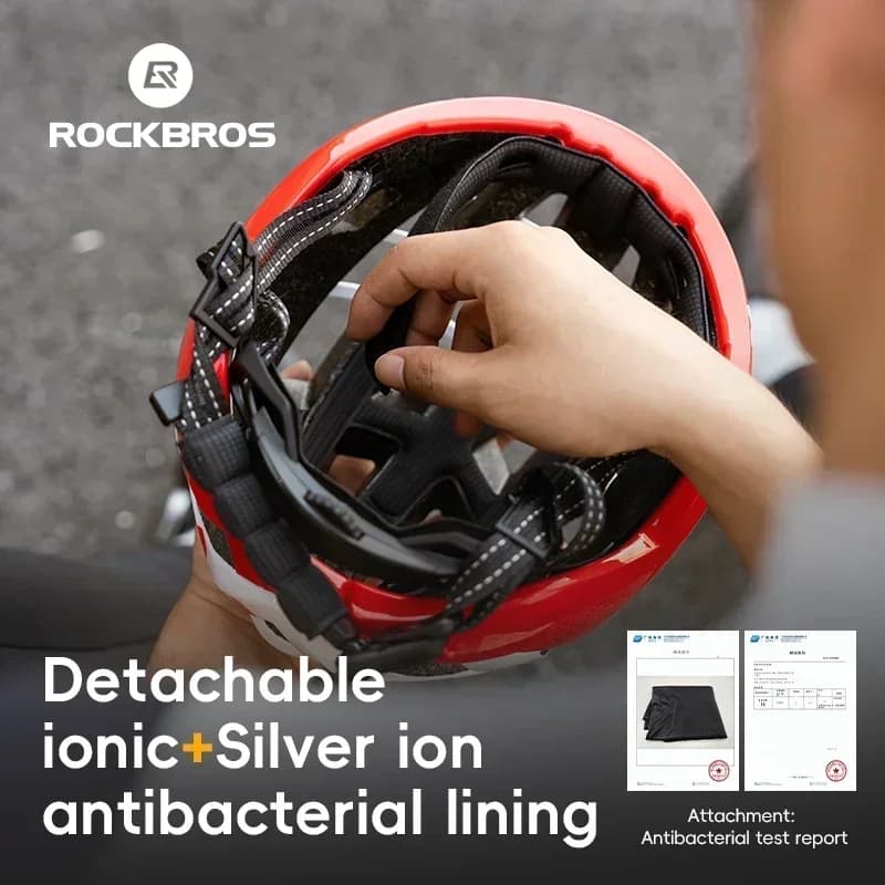 Ultralight ROCKBROS Cycling Helmet, Breathable, for MTB and Road Bike, Unisex, 54-62CM, Running Bike Equipment