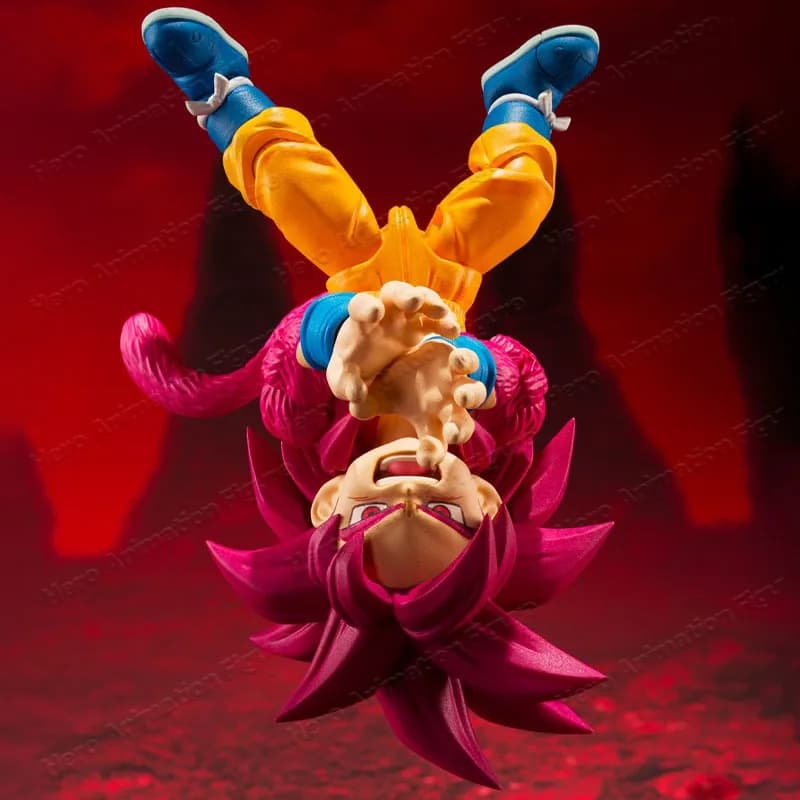 Disponibile BANDAI Originale in Scatola S.H.Figuarts DRAGON BALL SON GOKU MINI SSJ4 SHF Action Figure Modello Regalo per Bambini Confezione in Scatola di Schiuma