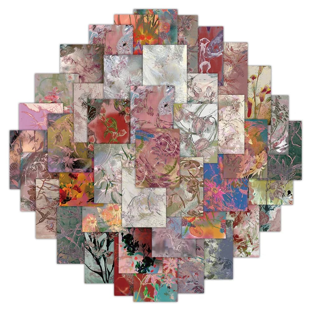 10/30/60pcs Pretty Flower Art Graffiti Stickers estetica Rosa Rubus decalcomanie fai da te telefono Notebook valigia Laptop decorazione giocattoli