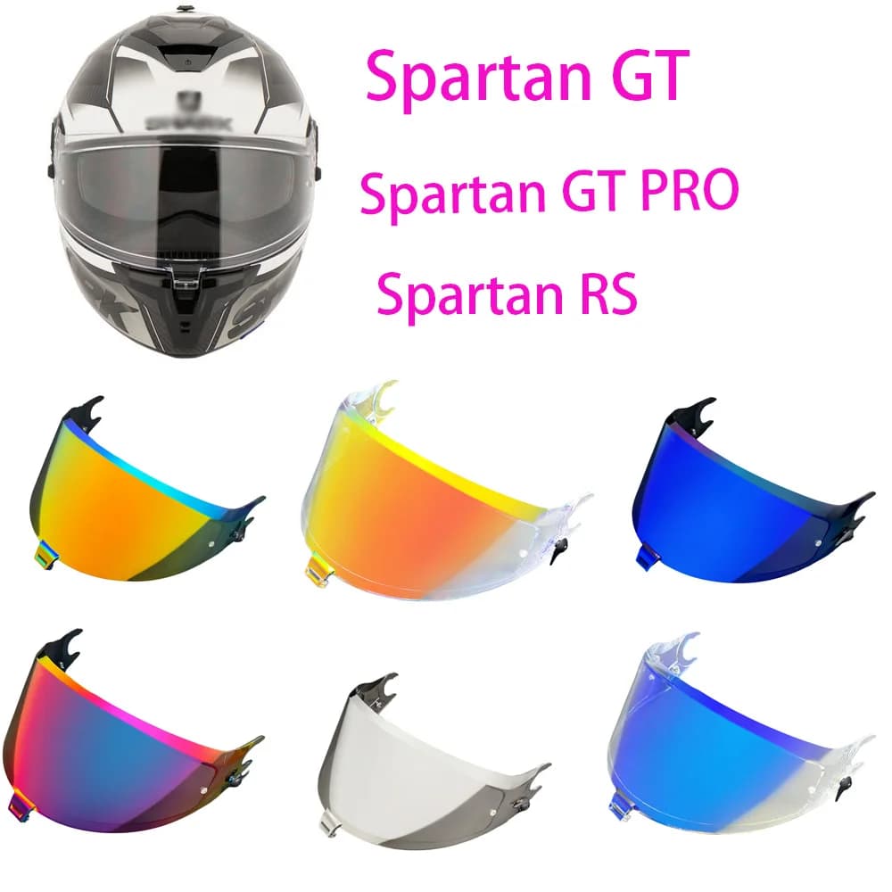 SPARTAN RS Lente per visiera per casco Moto Casco integrale Lente per visiera Lente di ricambio per SHARK SPARTAN GT / GT PRO