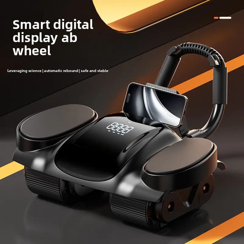 Healthy Belly Wheel Automatic Rebound Four Wheel Slimming Belly Roll Exercise Abdominal Muscle Artifact Exercise Ab Roller Sport