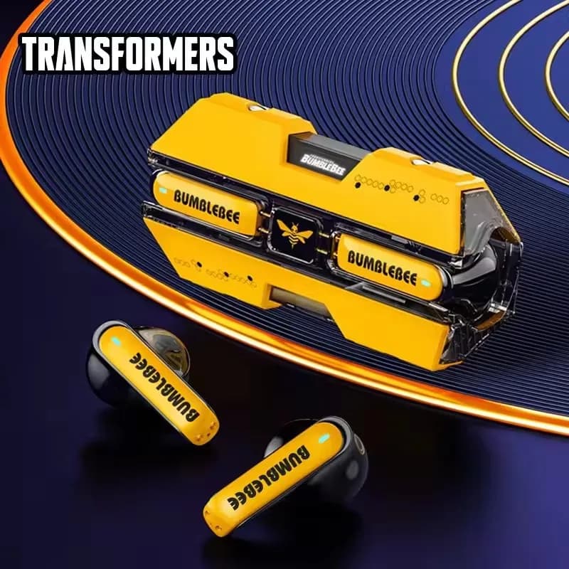 Transformers TF-T01 TWS Bluetooth 5.3, low latency wireless earphones, HIFI stereo headphones, dual mode earphones for gaming and music.