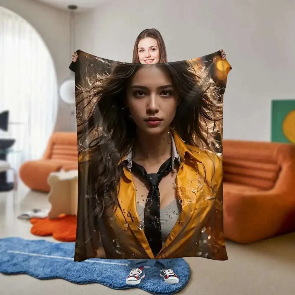 Bella coperta 3D stampata per donna intera e dimensioni misteriose, morbida coperta per la decorazione della casa, prodotti per la biancheria da letto