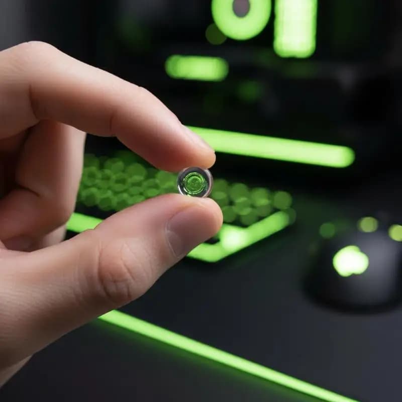 1 Confezione di Pattini in Vetro per Mouse, Adesivi Universali Antiscivolo per Mouse da Gaming