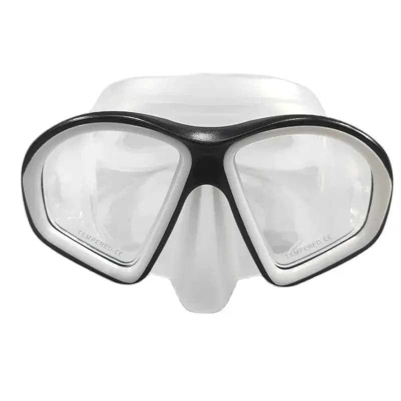 QYQ underwater mask for children swimming glasses in tinned tempered glass
