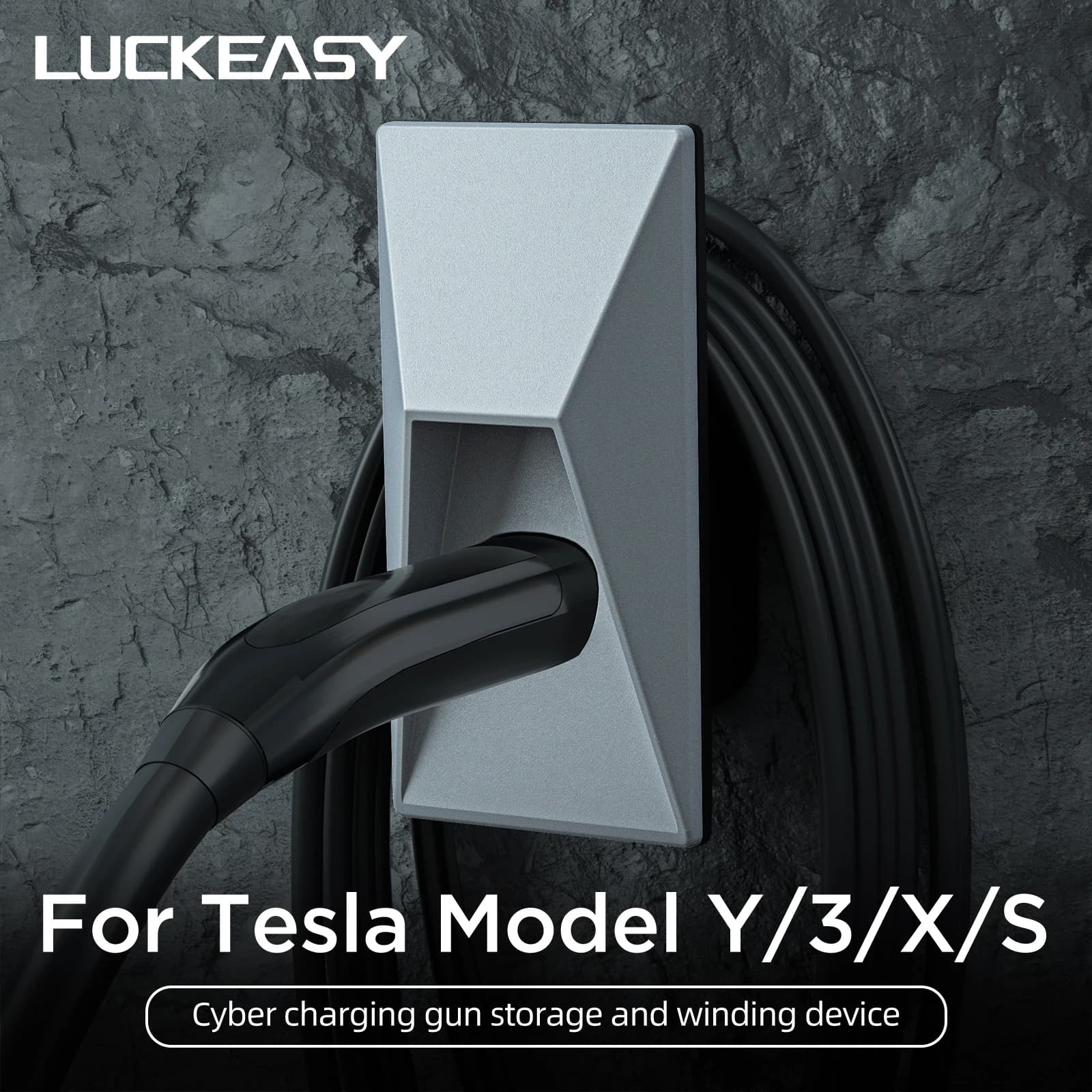 Per Tesla Model 3 supporto di ricarica per auto supporto a parete caricatore organizzatore di cavi modello Y X S caricatore staffa per cavo accessori per auto
