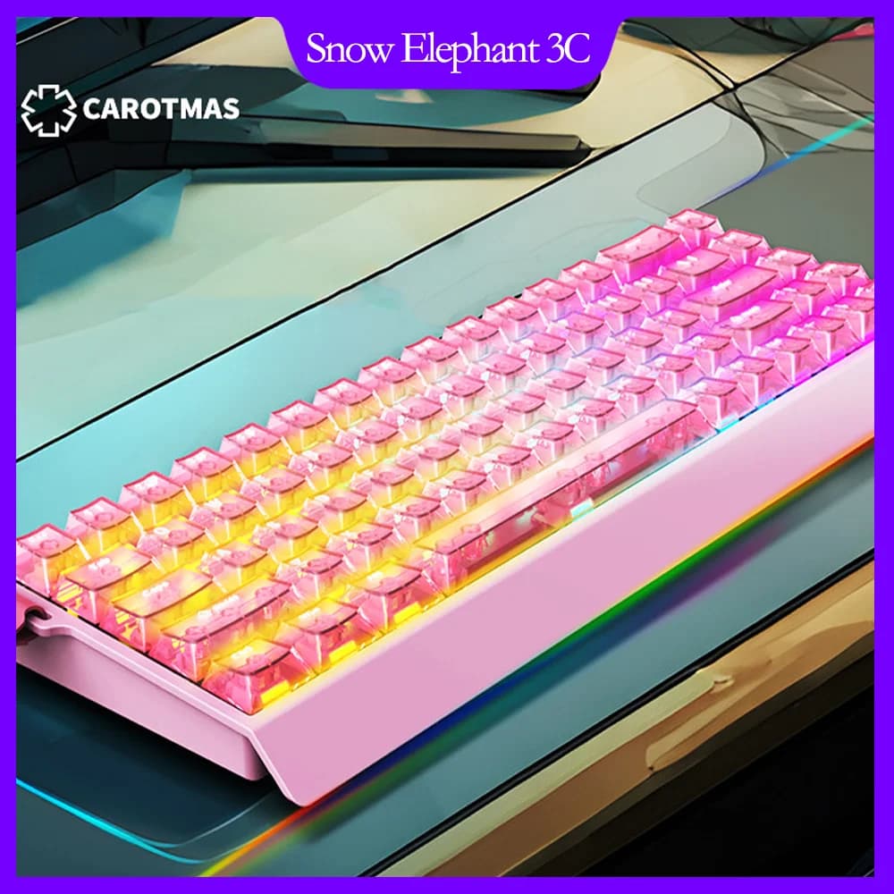Tastiera da Gaming CAROTMAS Mercury68, 68 Tasti Hot-Swappable, RGB, 8K, 0.001mm, Tastiera Meccanica con Effetto Hall, Interruttore Magnetico Senza SOCD