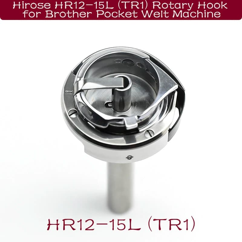 Set per Uncinetto con Gancio Rotante Originale Hirose HR12-15L(TR1) per Macchina Computerizzata a Doppio Ago Brother 842/8422