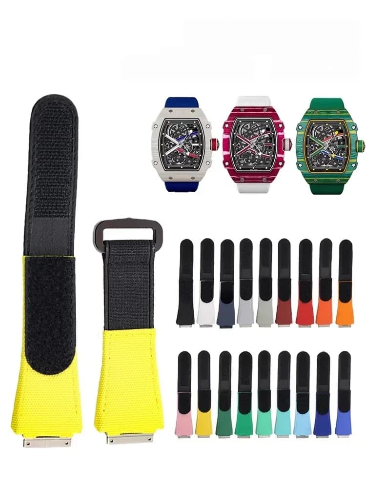 Customized Richard RM67-02 special Velcro rubber watch strap