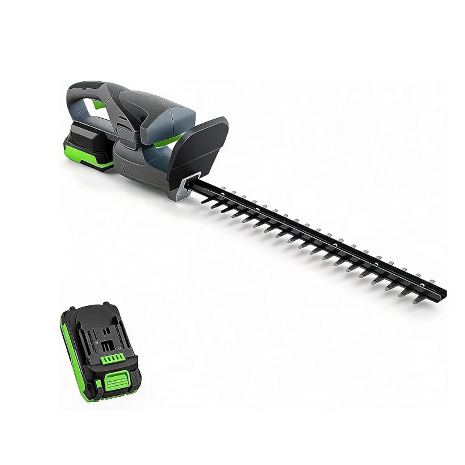 18-20V Cordless Hedge Trimmer with Battery and Charger, 18-Inch Electric Bush Trimmer, High-Speed Motor & 0.63" Cutting Capacity, Lightweight Handheld Shrub Clipper for Garden Yard Trimming