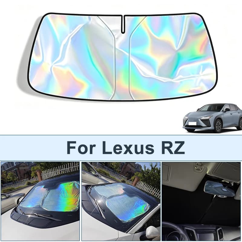 Parasole pieghevole per parabrezza anteriore per Lexus RZ, copertura protettiva riflettente UV, accessori per interni auto