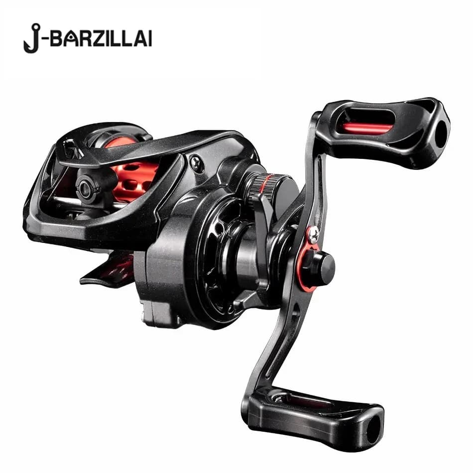 Mulinello da Pesca J-BARZILLAI PL 5+1BB 7.0:1 Nero 8kg per Lancio di Esche