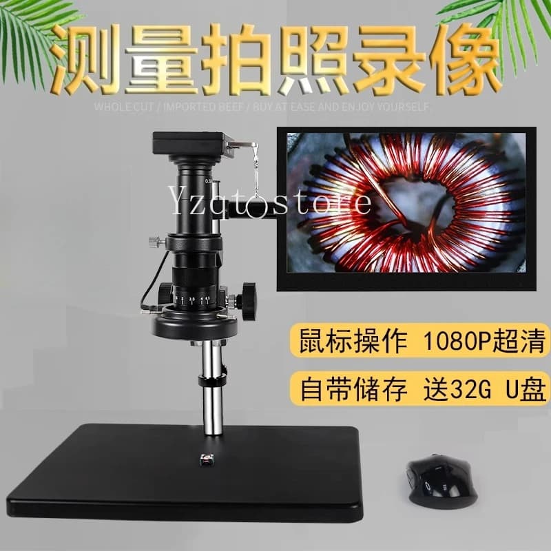 Dimensioni di misurazione del microscopio elettronico Telecamera HDMI ad alta definizione Videocamera CCD Obiettivo zoom da 30 milioni di pixel