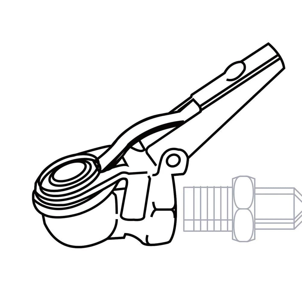 Ottone ​ Valvola Gonfiatore 1/4'' per Tubo Auto, Connettore a Clip per Pneumatici e Gomme, Compatibile con Tutti i Cambiaruote - Offerta Imperdibile