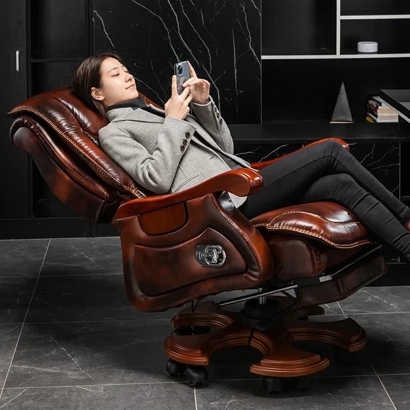 Sedie da ufficio di lusso con schienale nordico Design economico di classe Sedia da gioco direzionale Computer Soggiorno Reclinabile Silla Office
