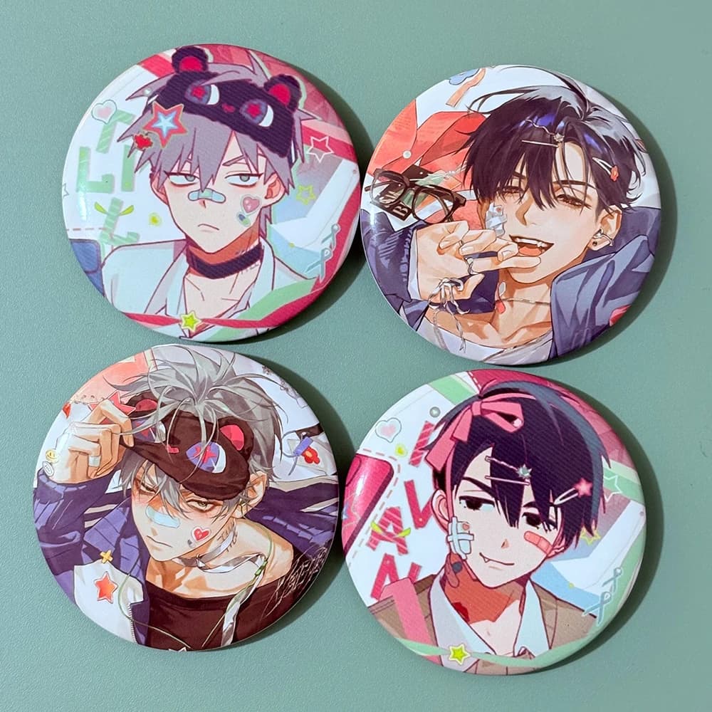 Accessori Anime Alien Stage TILL IVAN, Badge, Spille e Brocche con Personaggi dei Cartoni Animati per Vestiti, Zaini, Cosplay e Regali di Natale
