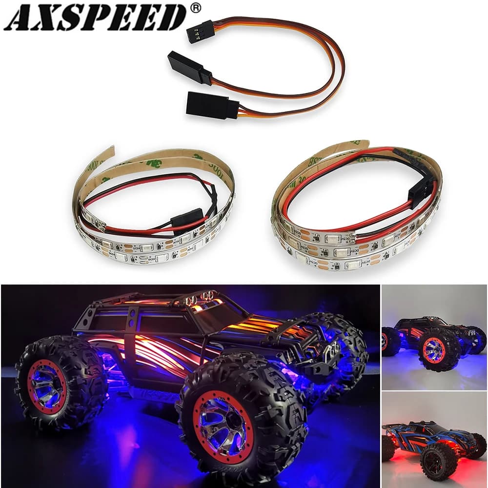 AXSPEED Lamp for frame with LED light strip with Y cable for RC fixed wing aircraft AR Wing Drone Car Truck Model