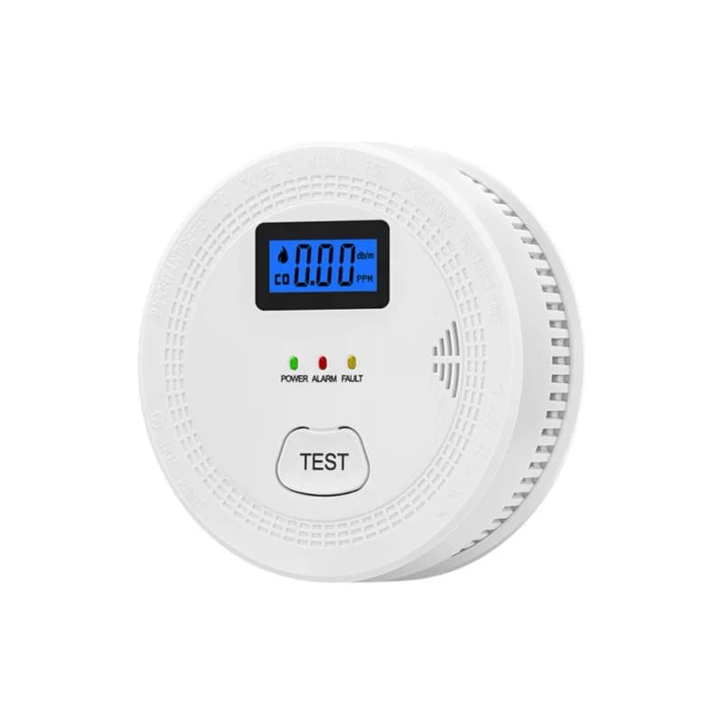 Rilevatore di Fumo e Monossido di Carbonio con Doppi Sensori ad Alta Stabilità, Allarme Sonoro e Luminoso, Anti-Interferenze Radio, Reset Automatico