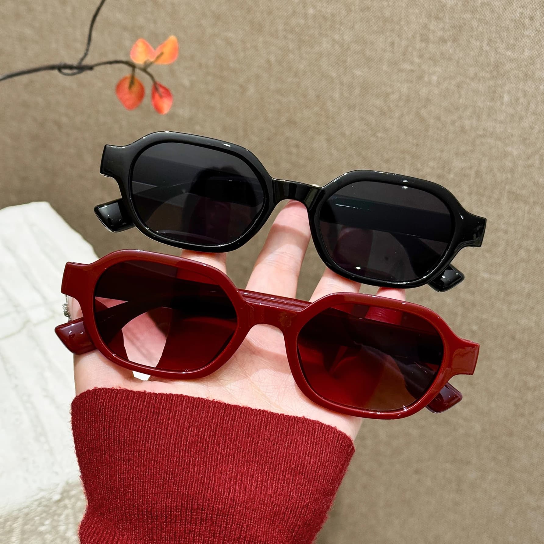 2/3 Pezzi Nuovi Occhiali da Sole Polarizzati, Occhiali da Sole Unisex con Montatura in Metallo e Rivetti, Occhiali da Guida per Donna
