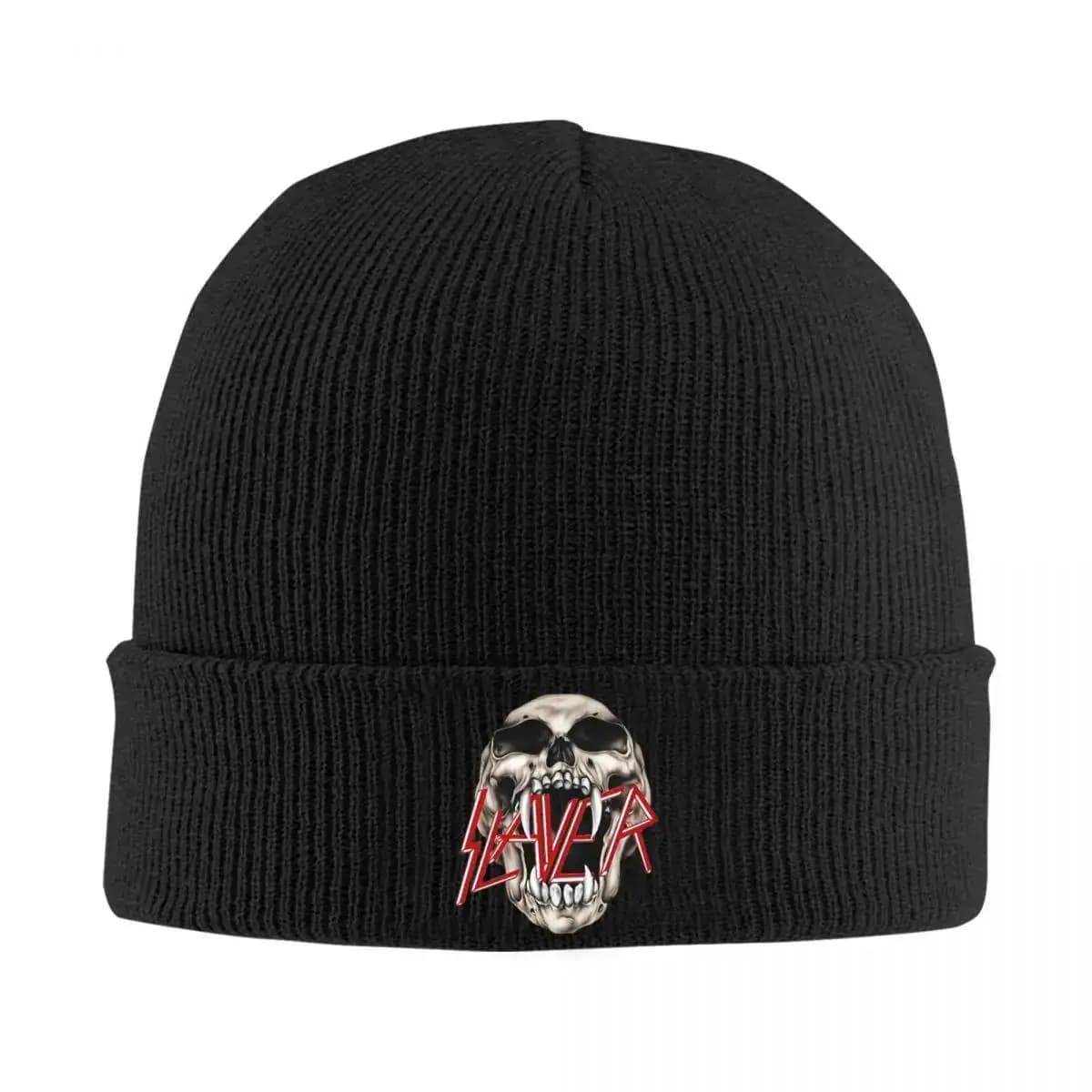 2025 Nuovi cappelli musicali Slayer Band Autunno Inverno Beanie Caldo berretto pesante in metallo Cappello lavorato a maglia maschile femminile